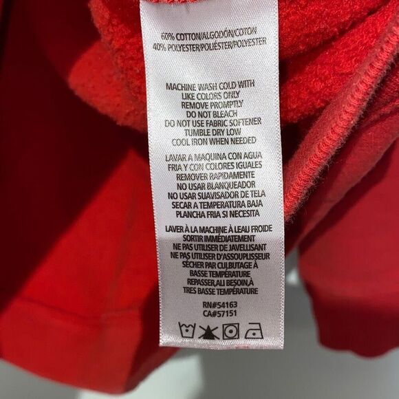 Tommy Hilfiger Sport Drawstring Turtleneck Long Sleeve Red Blue Sweater Size L - Picture 7 of 9